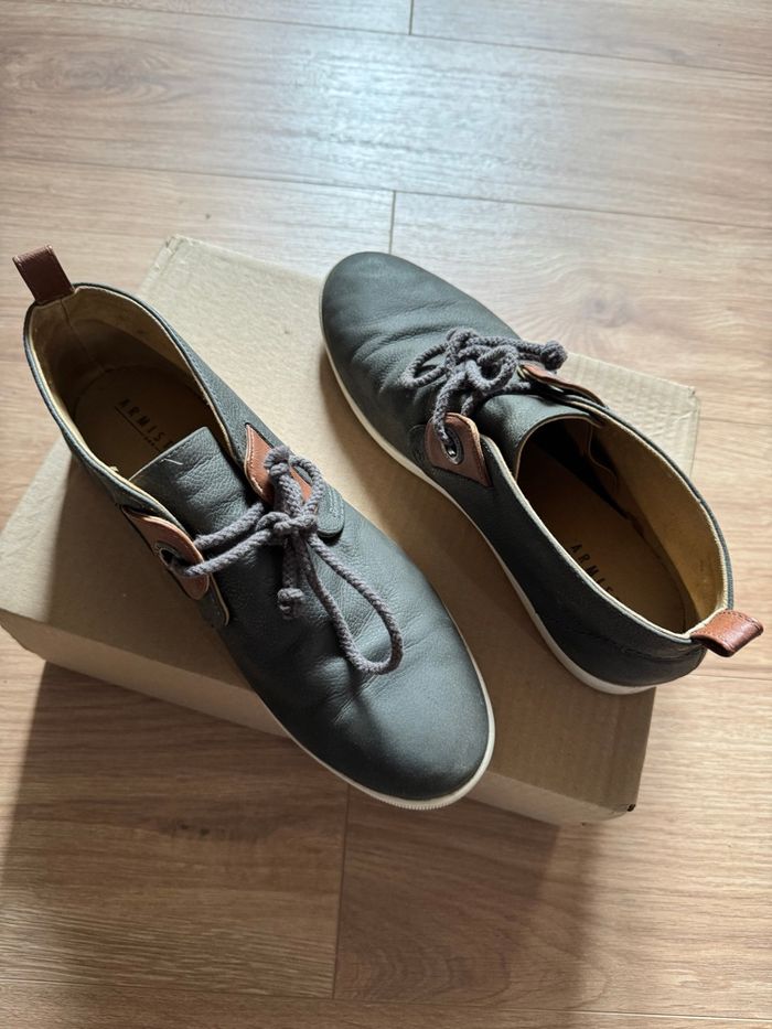 Chaussure habillée à lacets Armistice grise - photo numéro 4