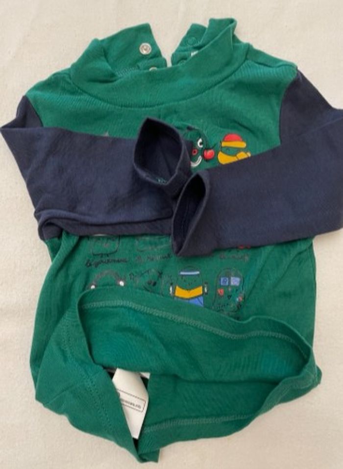 T Shirt manches longues col roulé 71cm 9m DPAM - photo numéro 7