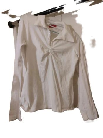Chemise tissaia coton blanc Taille 38 manche longue 38/40