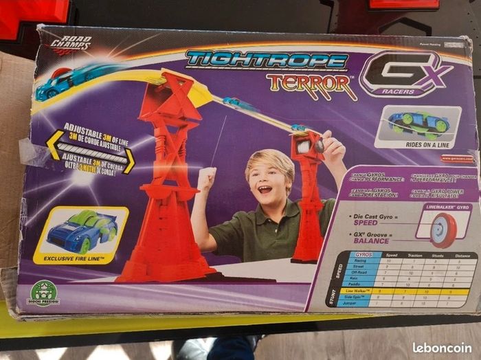 Circuit voiture sur corde GX racers tightrope terror