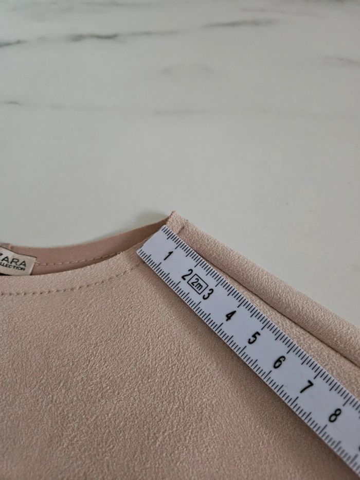Zara veste longue beige ample taille S - photo numéro 16