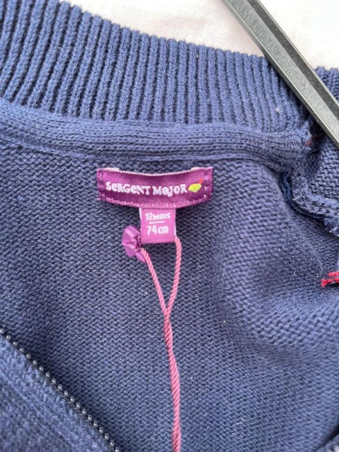 Gilet sergent major taille 12 mois 74 cm - photo numéro 4