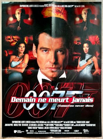 affiche film cinéma 007 demain ne meurt jamais