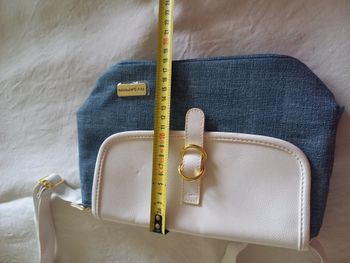 👜 Sac bandoulière TED LAPIDUS – Blanc & bleu