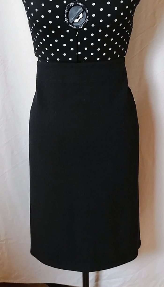 Jupe automne hiver noir argenté Taille 46 Diane Laury - photo numéro 2