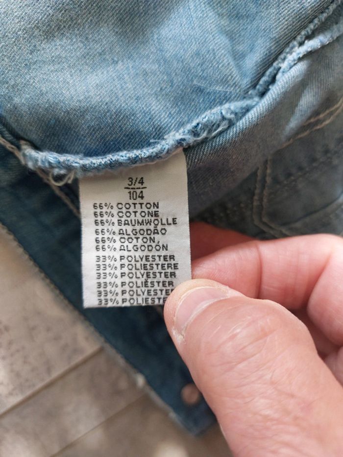 Veste courte en jeans taille 4 ans - photo numéro 4