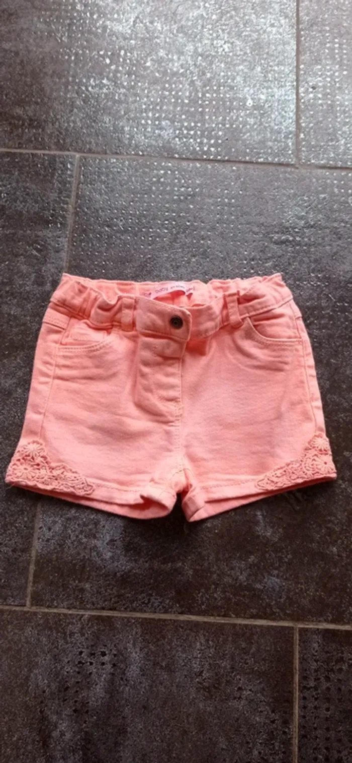 Gémo short fille été taille 34 mois