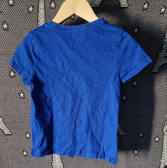 T-shirt bleu imprimé 6ans - photo numéro 3