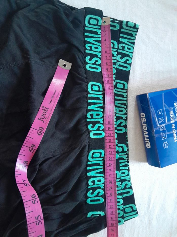 1 lot de 3 boxers noirs riverso performance neuf avec emballage taille L - photo numéro 4