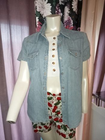 Chemise en jean / veste en jean bleu clair état neuf by Tommy Hilfiger taille 36/38