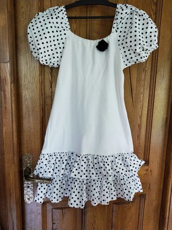 Robe à volants et manches ballon