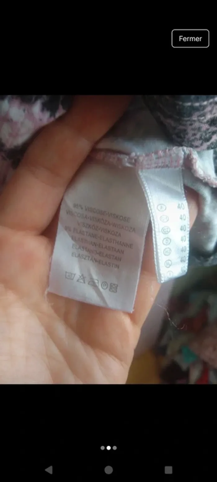 Blouse femme en viscose et élasthanne - photo numéro 2