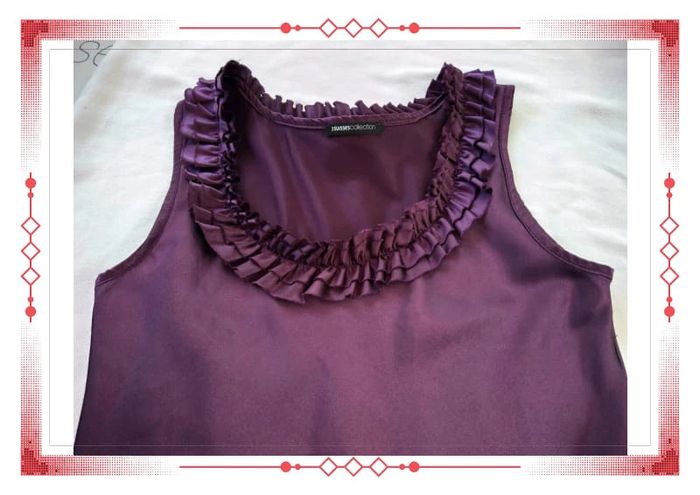 Robe satinée violine - photo numéro 3