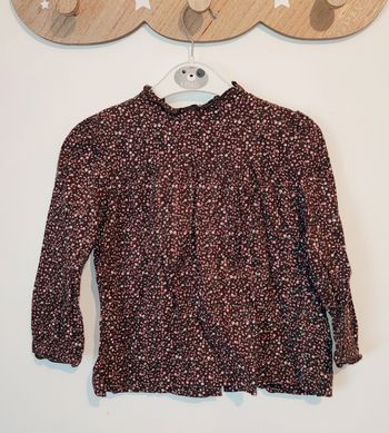 🌸 Blouse fleurie - Marron - H&M - 3 ans 🌸