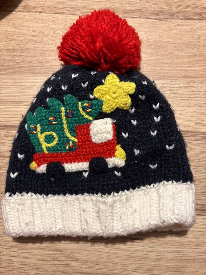 Bonnet pompon Noël.