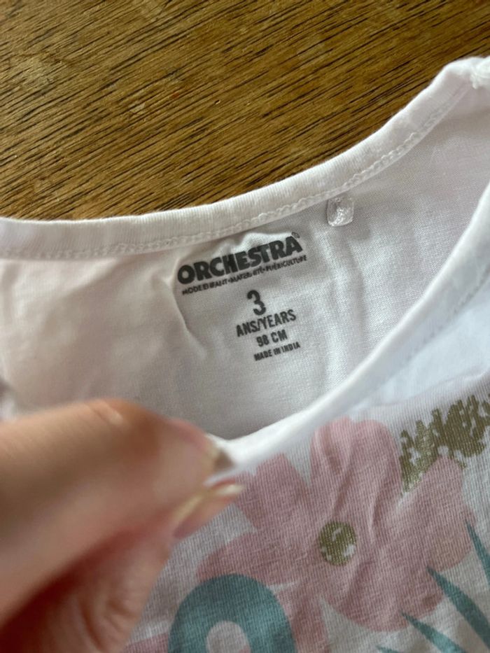 Pyjama 2 pièces manches courtes orchestra - photo numéro 4
