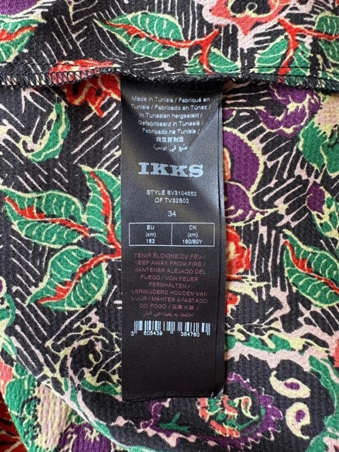 Belle robe fluide et légère à imprimé floral, taille 34 - IKKS - photo numéro 12
