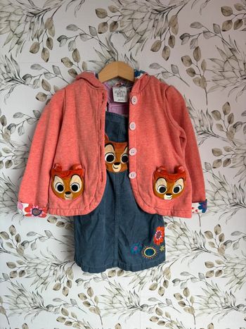 Ensemble robe et veste bambi Disney