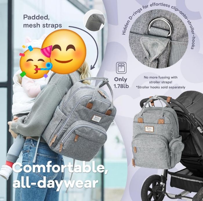 Sac à dos à langer Ruvalino - photo numéro 2