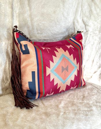 Sac à franges amérindien tribal neuf grande capacité bohème chic