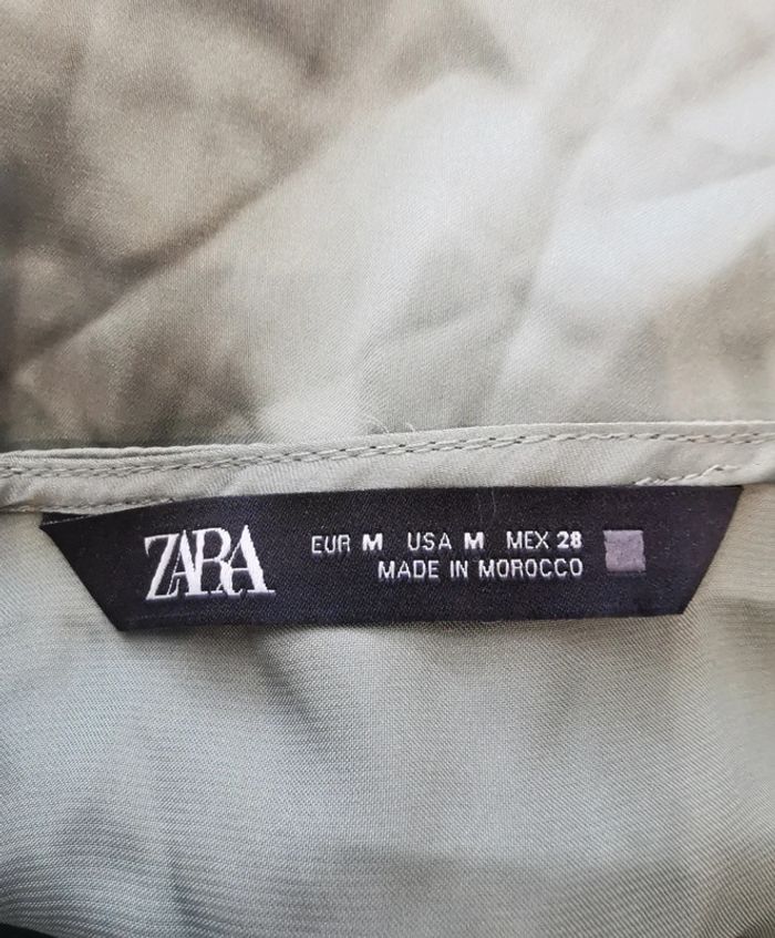 Joli crop top satiné vert pistache -Taille 38 - Zara - photo numéro 6