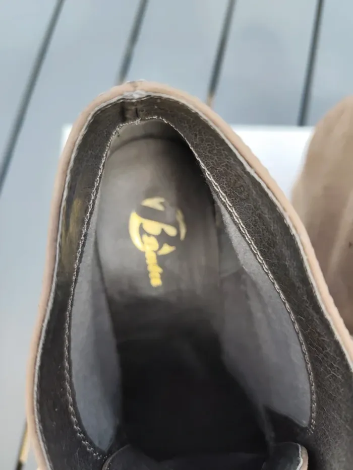 🥿 Bottines à talons en suédine kaki – T.37 - photo numéro 6