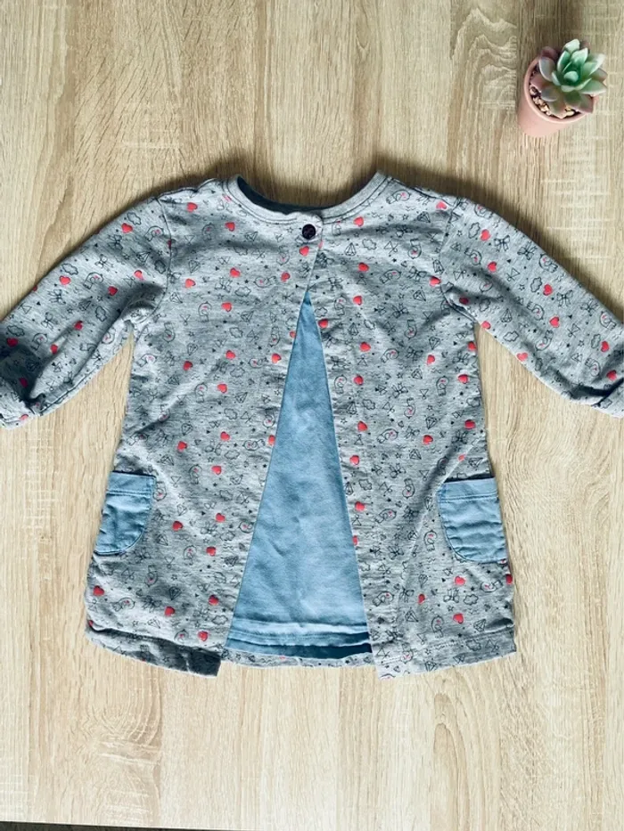 Robe / tunique sweat Vertbaudet 5 ans - photo numéro 3