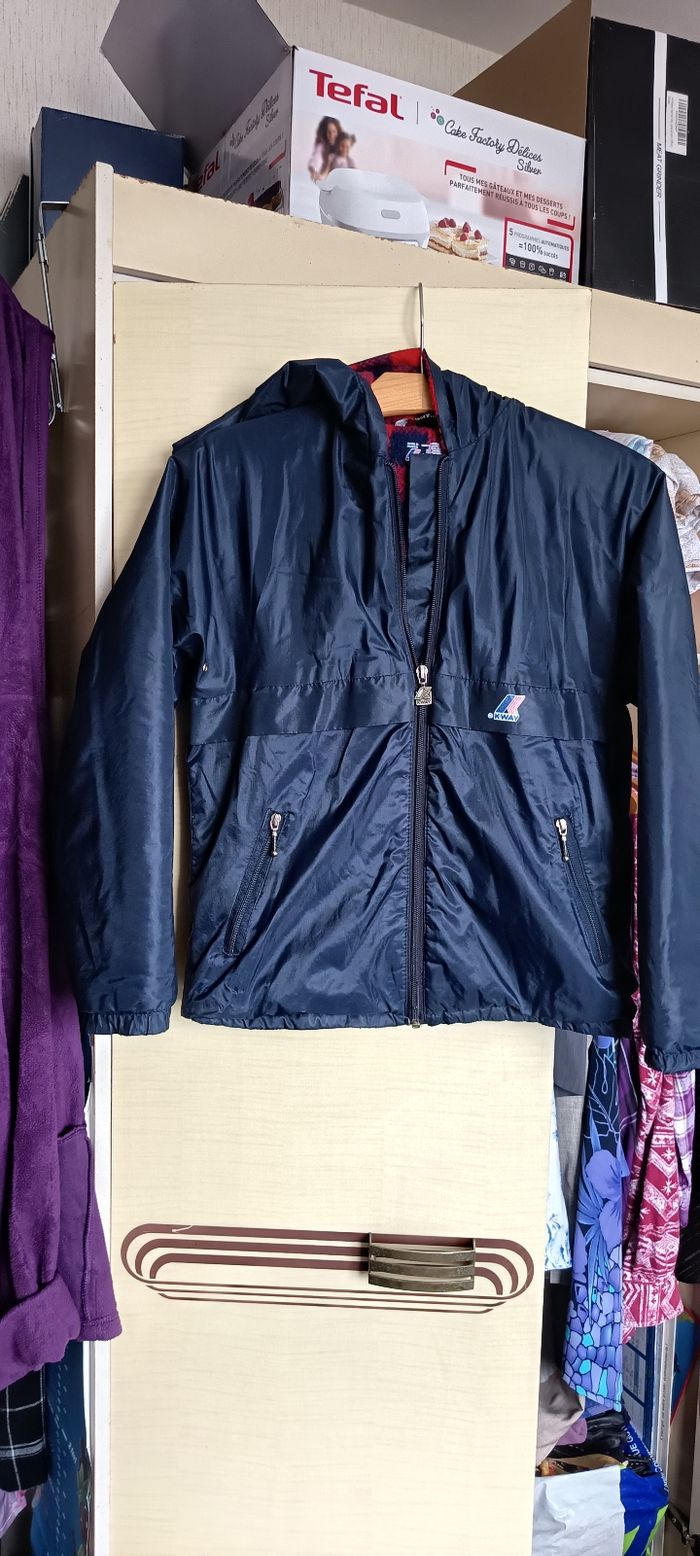 K-Way capuche vintage, doublé chaudement