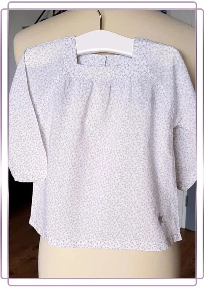 Ensemble chemisier + short bloomer en coton bio 12-18 mois - photo numéro 2