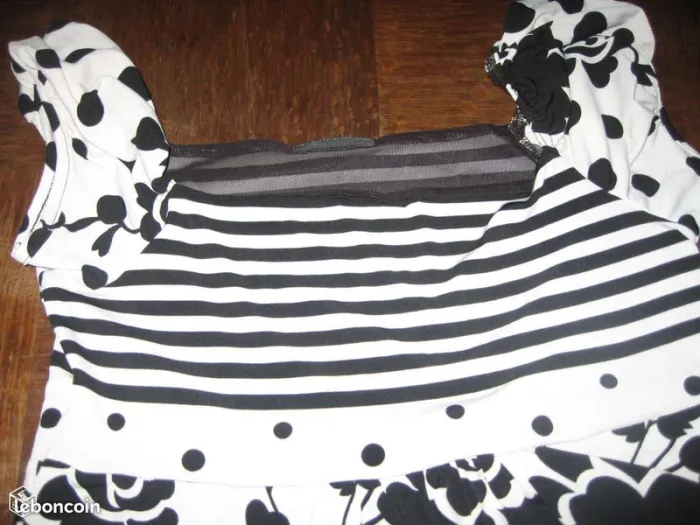 Tee shirt Noir et blanc - photo numéro 2
