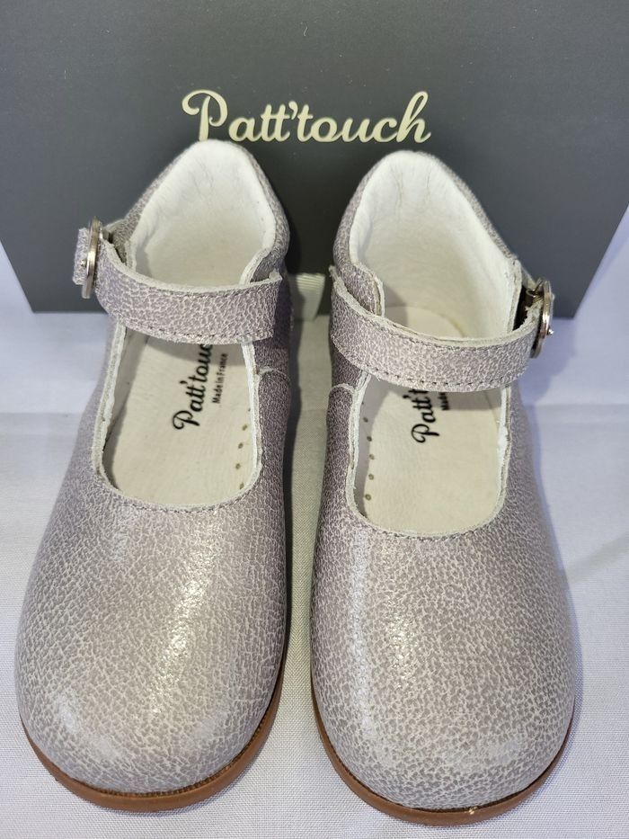Chaussures charles IX fille en cuir gris Point 21 Made in France 🇨🇵 - photo numéro 2