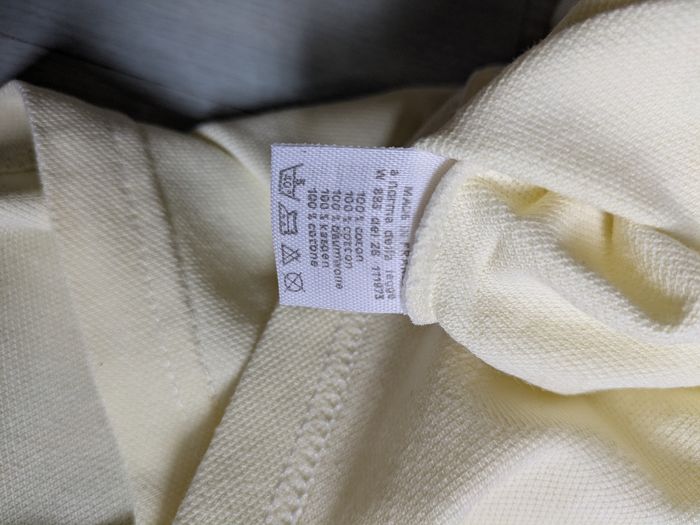 Polo Lacoste jaune paille Vintage - photo numéro 5