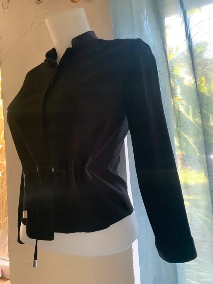 Chemise 123 fluide noir taille 36 tres bon état original - photo numéro 5
