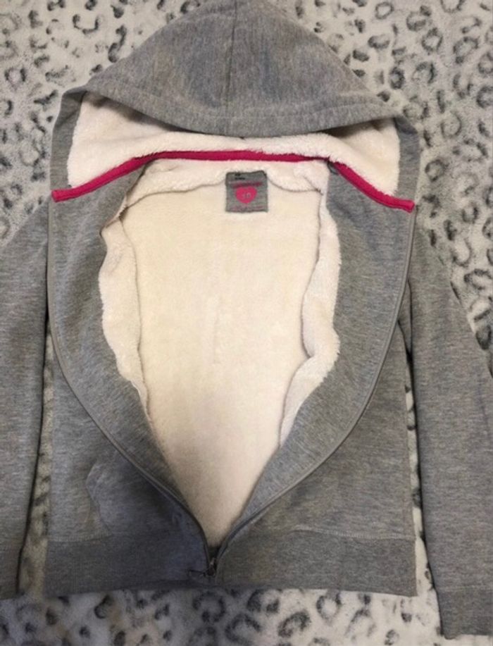 Gilet à capuche doublé polaire - Taille 10 Ans - photo numéro 2