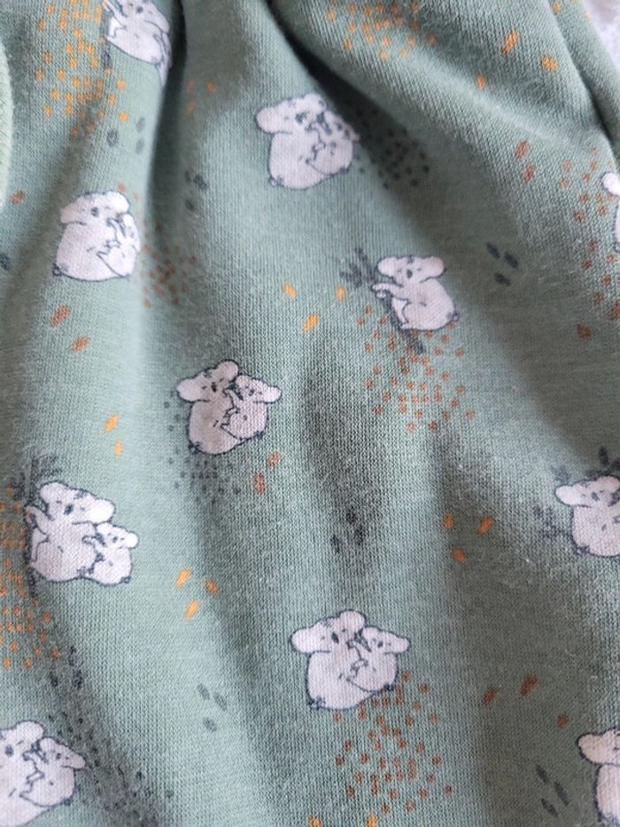 Pantalon vert avec des koalas - Taille 6 mois - photo numéro 3