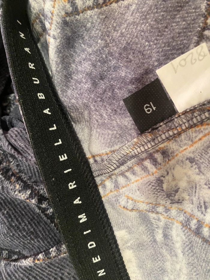 Maxi jupe vintage yK2 Mariella burani stretch patchwork denim 44 - photo numéro 5