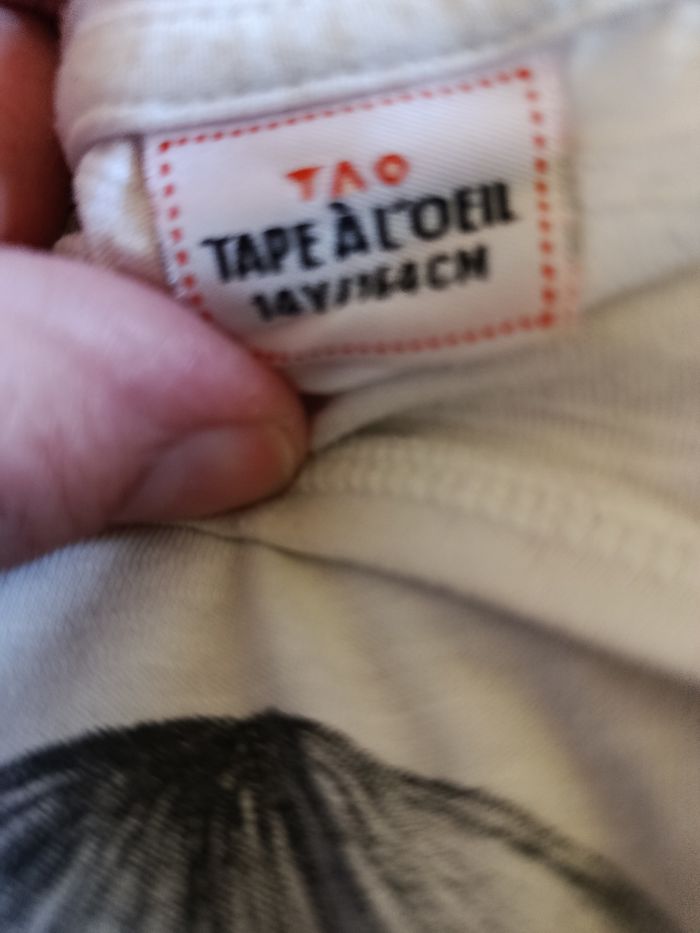 Tee-shirt manches longues marque tape à l'oeil taille 14 ans - photo numéro 4