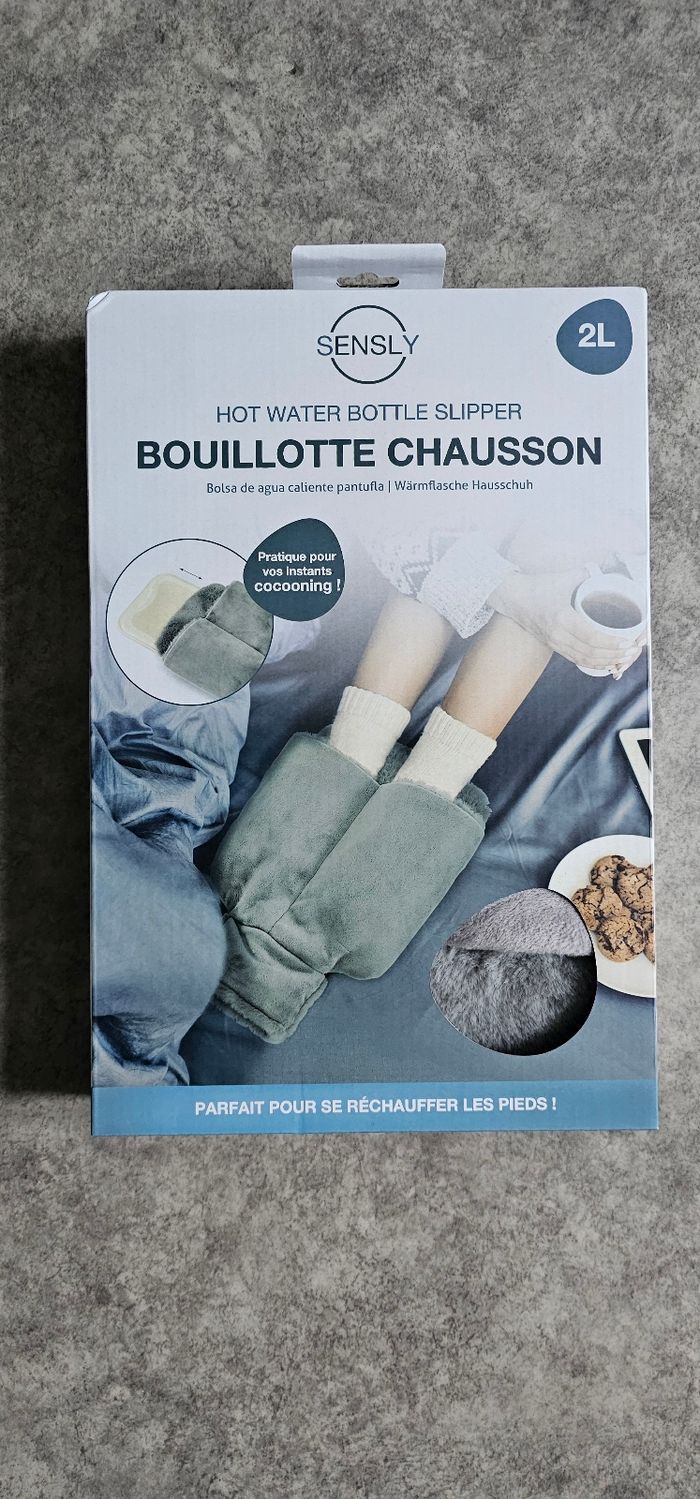 Bouillotte Chausson SENSLY 2L – Gardez vos pieds bien au chaud ! - photo numéro 2