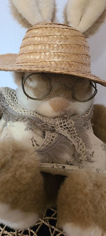 Creative Concepts Sleeping Girl Bunny Brown peluche « Non Non » Friends neuve - vintage des années