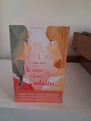 Manga Si nous étions adultes épreuve non corrigée promotionnel provisoire
