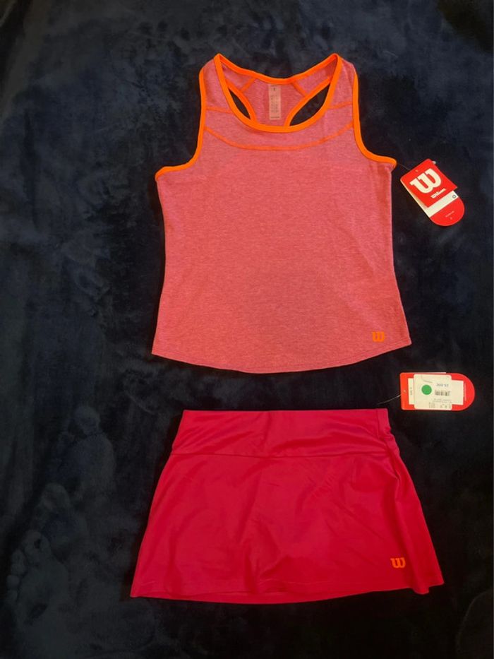 Wilson - Ensemble débardeur et Skirt G Compet Tank junior Taille S - 8 ans