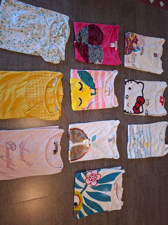 Lot de 10 tee-shirt taille 8 ans