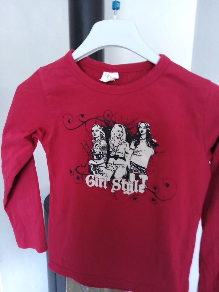 Tee shirt   fille  10 ans
