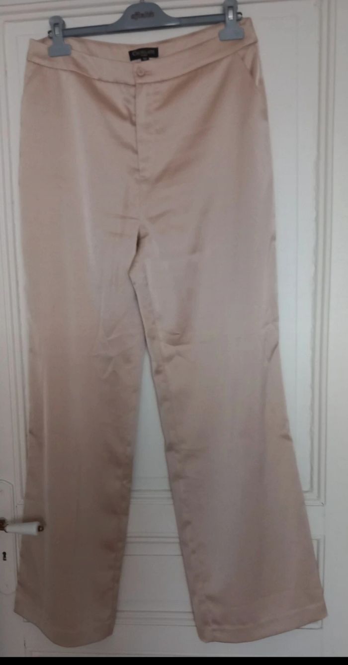 Pantalon satiné