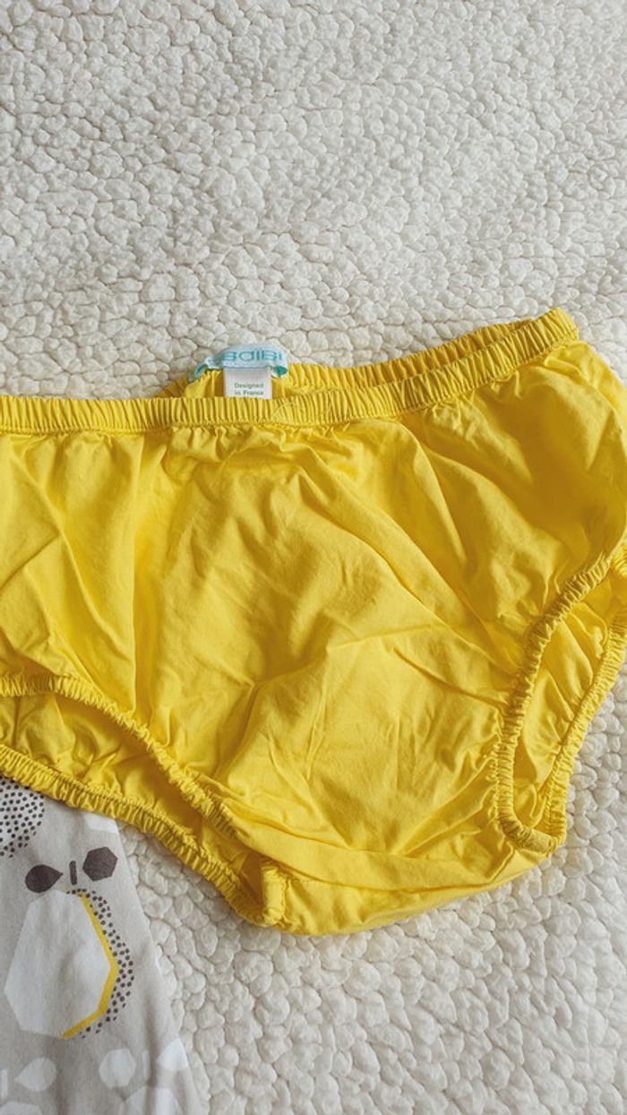 Robe et culotte Obaibi gris et jaune 2 ans - photo numéro 4