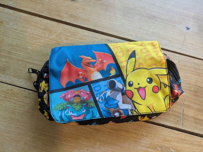 Trousse Pokémon – Pikachu, Tortank, Dracaufeu, Florizarre – école, stylos, rangement - photo numéro 2