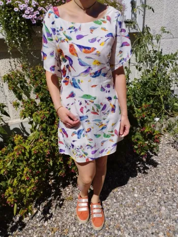 Robe imprimée oiseaux