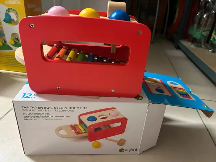 Tap tap xylophone 2 en 1 en bois Manibul Oxybul - photo numéro 4