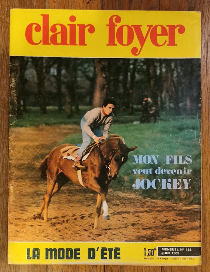 Ancien magazine Clair foyer 1969 N°183 vintage