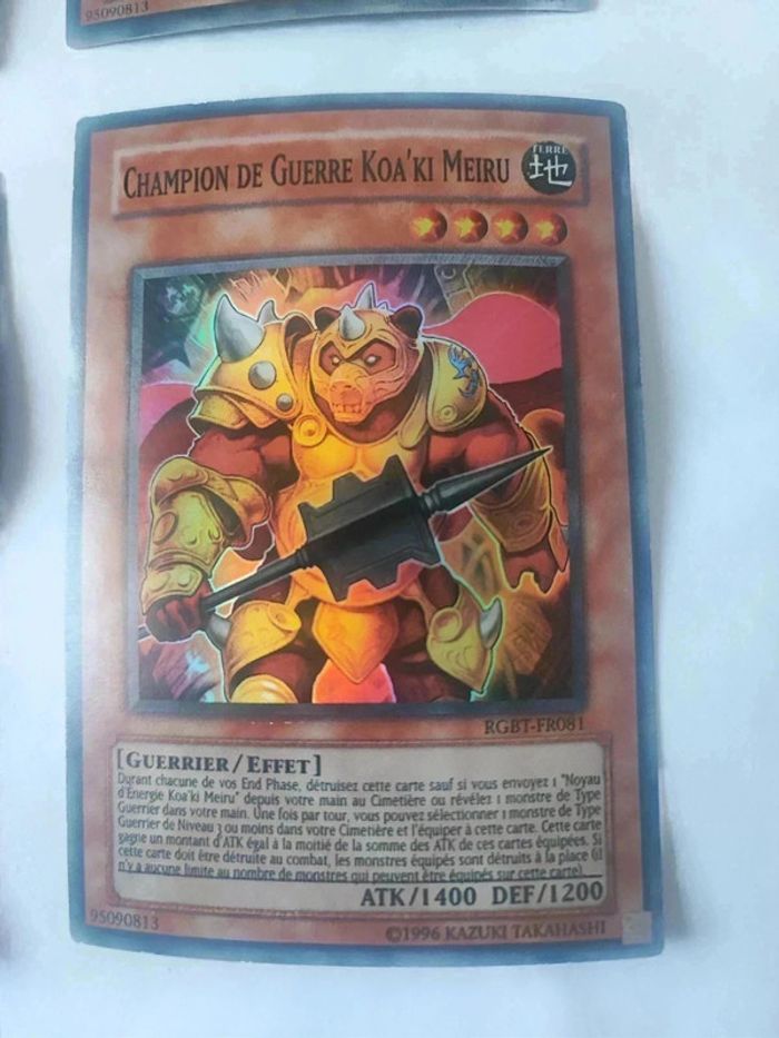 4 cartes Yu-Gi-Oh! Champion de guerre koa'ki meiru rgbt-fr081 - photo numéro 3